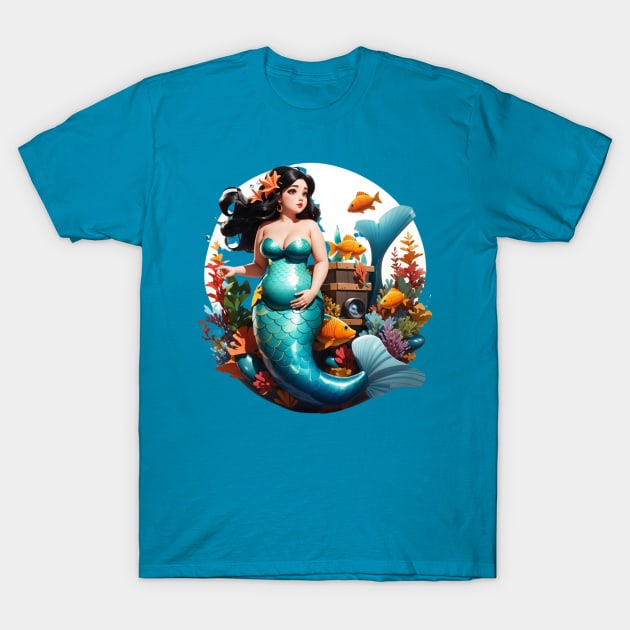 Expecting Mother Mermaid T-Shirt by MGRCLimon